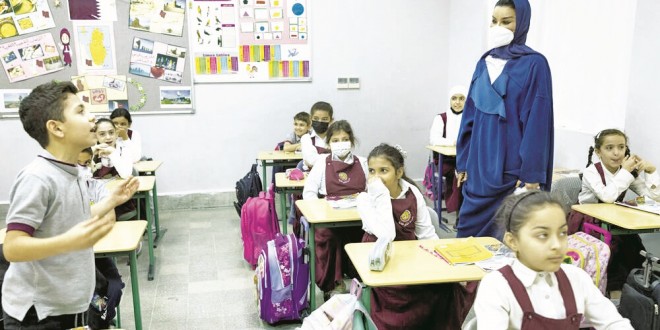 HH Sheikha Moza visits Assalam Schools in Qatar